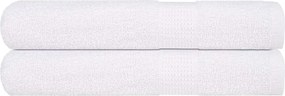 vidaXL Prosoape FROGN 2 buc., alb, 100x200 cm, 360 g/m²