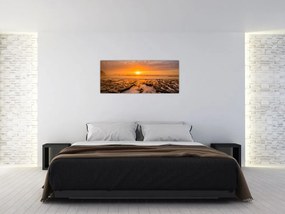 Tablou cu apus de soare (120x50 cm)