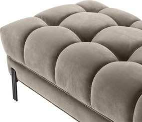 Bancheta eleganta design LUX Sienna, catifea greige 113389 HZ