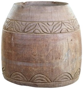 Vas decorativ din lemn reciclat, H32 cm, Grimaud