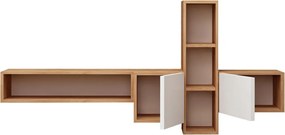 Comoda TV, Hanah Home, Kumkuat, Stejar / Alb