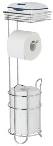 Suport pentru hârtie igienică argintiu din oțel cromat – Wenko