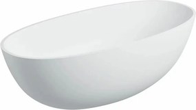 Cada freestanding Omnires Shell M+ alb mat 160x75 cm