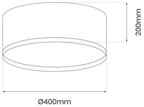 Plafonieră LED RONDO LED/18W/230V verde