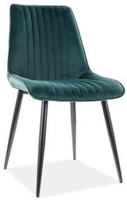 Scaun de sufragerie Kelly (verde + Negru). Promo -6%. 1050359