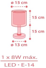 Veioză pentru copii Dalber 41191 RAINBOW 1xE14/8W/230V multicoloră