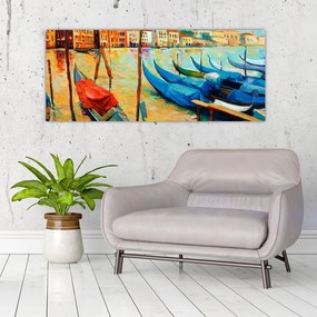 Tablou - Port în Veneția (120x50 cm)