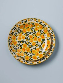 Farfurie din ceramica, D25.5cm Retro Flowers