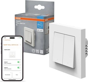 Osram - Întrerupător cu 2 butoane SMART+ MATTER 230V Wi-Fi
