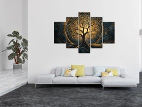 Tablou – Arbore cu aură aurie (150x105 cm)