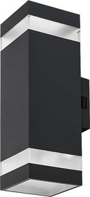 Aplica LED CCT perete exterior IP65 Urfa Line antracit