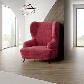 Huse bielastice VITTORIA bordo fotoliu clasic (l. 60 - 110 cm)