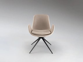 Scaun pivotant dining design elegant Zuna bej