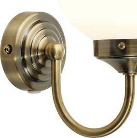 Där Lighting BAR0775 - Aplica de perete pentru baie BARCLAY 1xE14/40W/230V IP44 alamă
