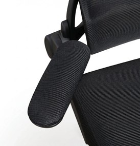 Vinsetto Scaun Ergonomic de Birou cu Spătar Reglabil Tetieră Cotiere Suport Lombar Funcție de Rotire Negru | Aosom Romania