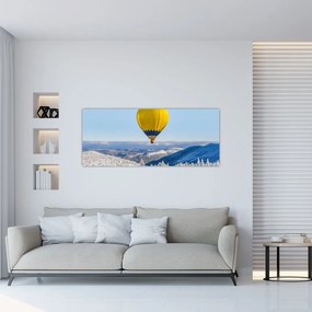 Tablou - Zbor peste peisaj de iarnă (120x50 cm)