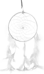 InDecor Prindător de vise din bumbac cu pene, alb,30 x 30 x 90 cm, L