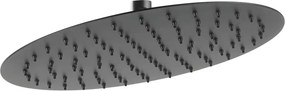 Palarie de dus Ferro Slim 300 mm negru mat