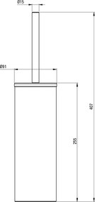 Round Perie toaletă, de sine stătător Finisaj: Auriu periat ADR_R712