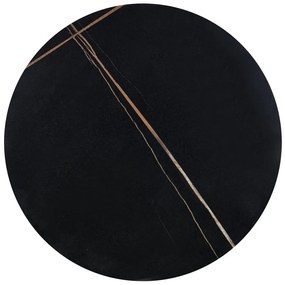 Masa de cafea Scalita, neagra/aurie