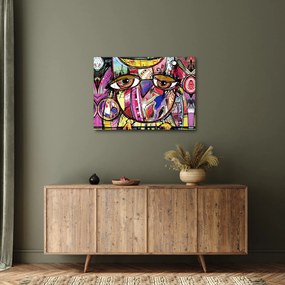 Tablou - Artă stradală - bufniță (70x50 cm)