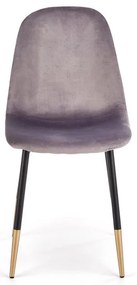 Scaun de bucaterie Noela, gri/negru