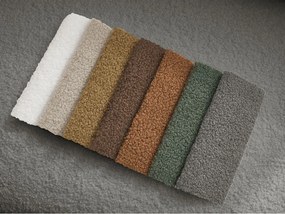 Canapea gri cu tapițerie din țesătură bouclé 193 cm Elina – Bobochic Paris