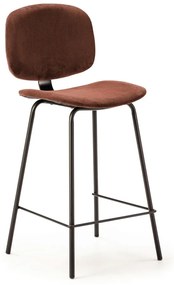 Scaune de bar burgundy 2 buc. (înălțime șezut 64 cm) Arus – Marckeric