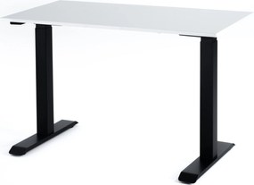 Viva Little, Birou reglabil electric, două motoare - Negru - Alb - 1200x650x18