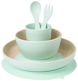 Set complet de masa, 5 piese, cu ventuza,   Nordic   Mint