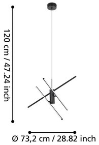 Lustră LED pe cablu dimabilă SALITRE LED/29W/230V Eglo 99818