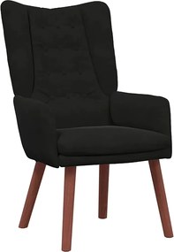 vidaXL fotoliu Negru 63 x 67 x 94 cm Catifea