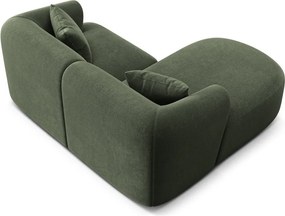 Colțar verde cu tapițerie din catifea (cu colț pe partea stângă/cu șezlong) Campi – Cosmopolitan Design