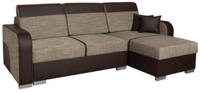 Colțar Edinburg 102 Cutie de pat, 235x155x90cm, 111 kg, Picioare: Plastic