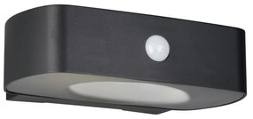 Corp de iluminat pentru exterior LED, de perete, solar (înălțime 6 cm) Bilbao – Reality