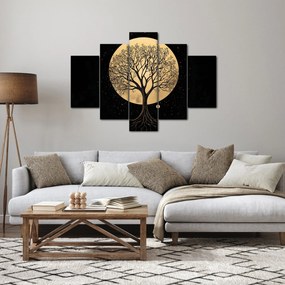 Tablou – Arbore în lună plină aurie I. (150x105 cm)