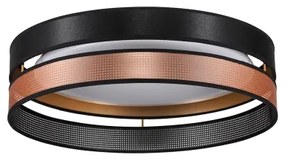 Duolla-Plafonieră LED ROLLER DUO SHINY LED/24W/230V d. 45 cm negru/cupru