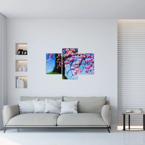 Tablou - Cireș înflorit - pictură (90x60 cm)