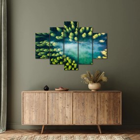 Tablou - O pădure învăluită în ceață (150x105 cm)