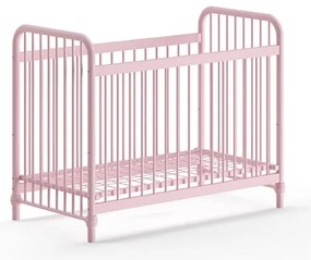 Pătuț Bebeluși BRONXX, Roz Prăfuit, 60 x 120 cm (Metal) – BRONXX – Vipack