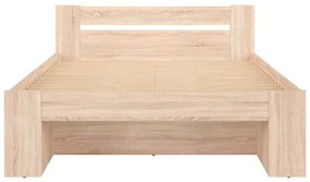 Pat matrimonial 160 cm Nepo Plus 14 (Stejar sonoma) (fără somieră) . 1098330