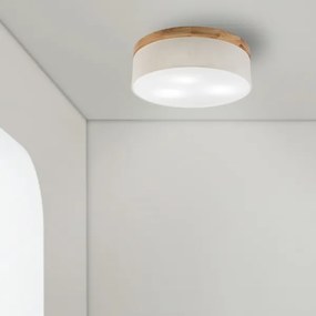 Plafonieră Brilagi BELLADONNA 3xE27/15W/230V d. 50 cm crem/stejar