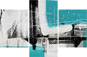 Tablou - Abstract turcoaz (90x60 cm)