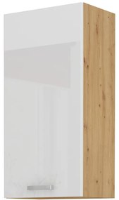 Dulap superior de bucătărie Arryn 50 G-90 1F (stejar artisan + alb lucios). 1024693