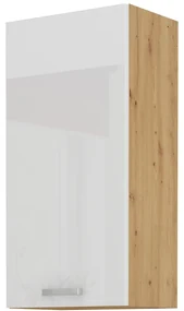 Dulap superior de bucătărie Arryn 50 G-90 1F (stejar artisan + alb lucios). 1024693