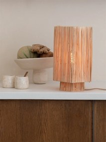 Veioza/Lampa Eco din Rafie, Panama octogon L, natur