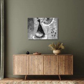 Tablou pe sticlă - Pictură africană (70x50 cm)
