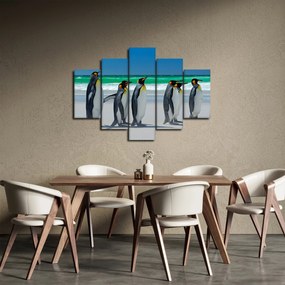 Tablou - Grup de pinguini regali (150x105 cm)