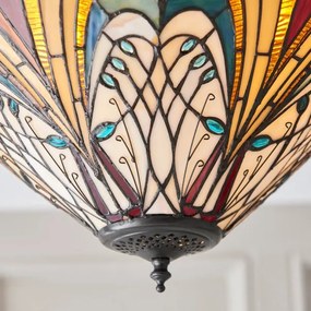 Endon 70241 - Plafonieră Tiffany HECTOR 2xE27/60W/230V Ø 40 cm