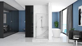Cabina dus Rapid Swing Crom 100x80cm, Rea